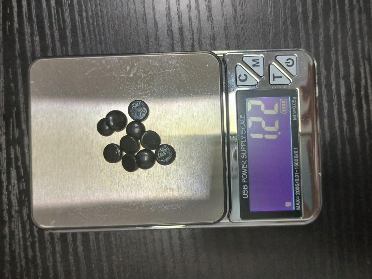 Weighing asphalt particles